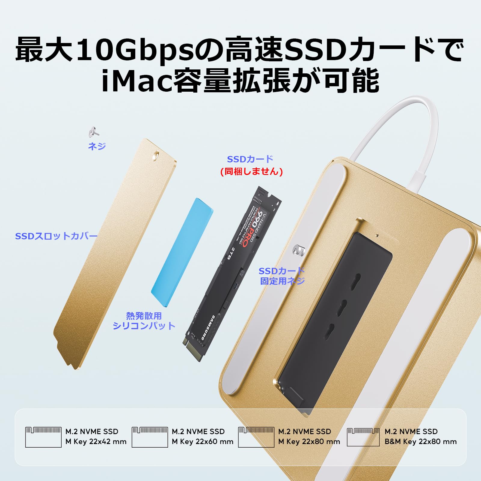 Amazon | PULWTOP 7 in 1 USB C ハブ iMac 24インチ 2021/2023専用